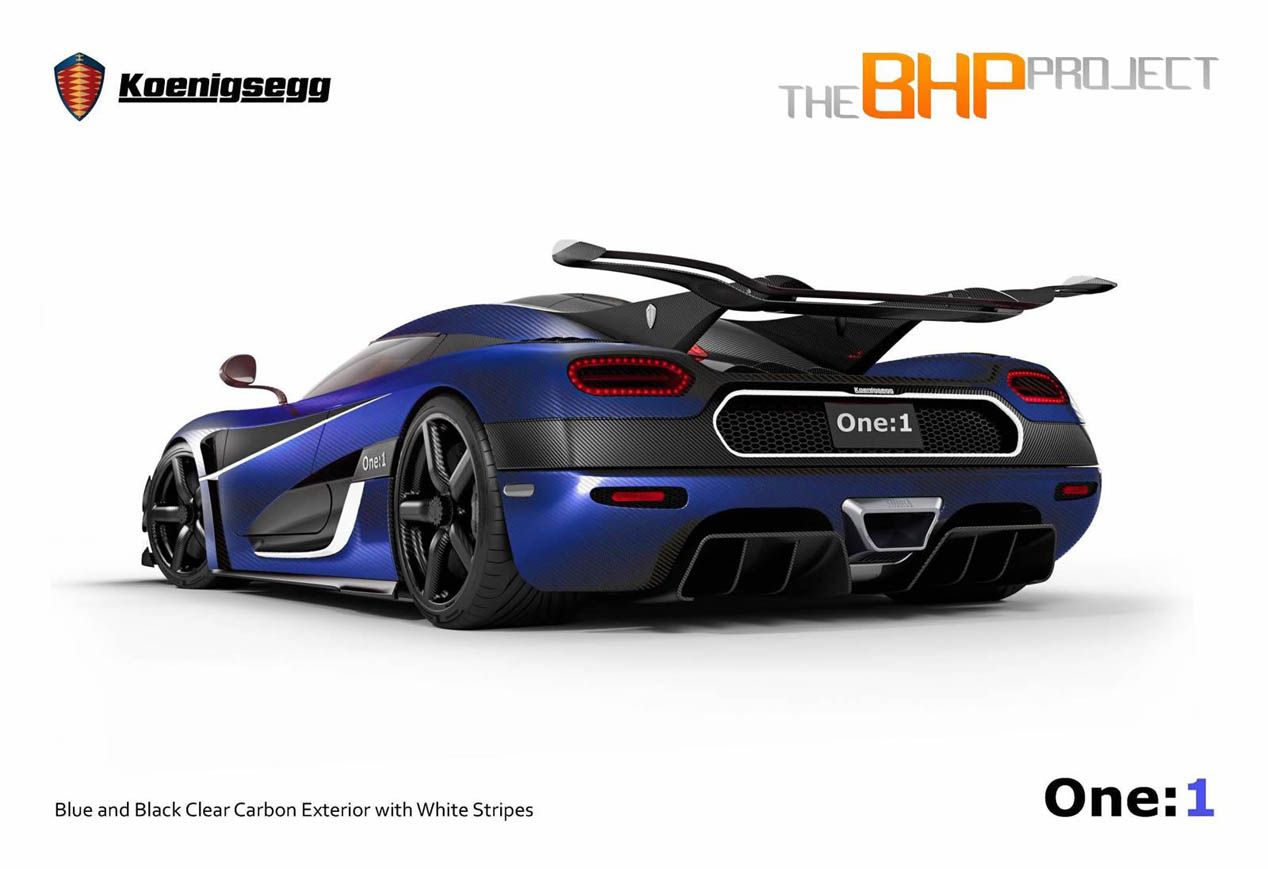 Koenigsegg One:1 BHP Project, con el volante a la derecha