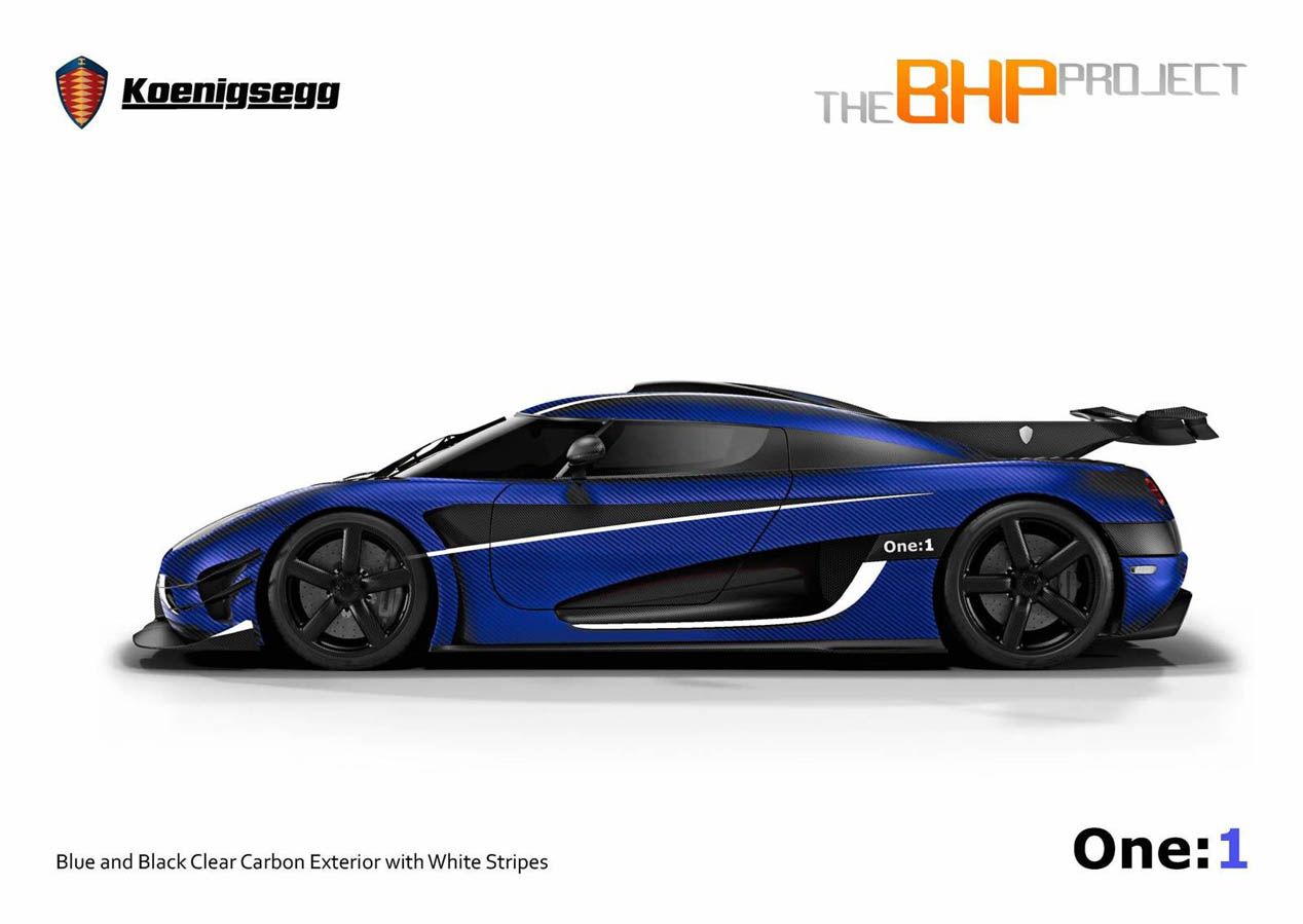 Koenigsegg One:1 BHP Project, con el volante a la derecha