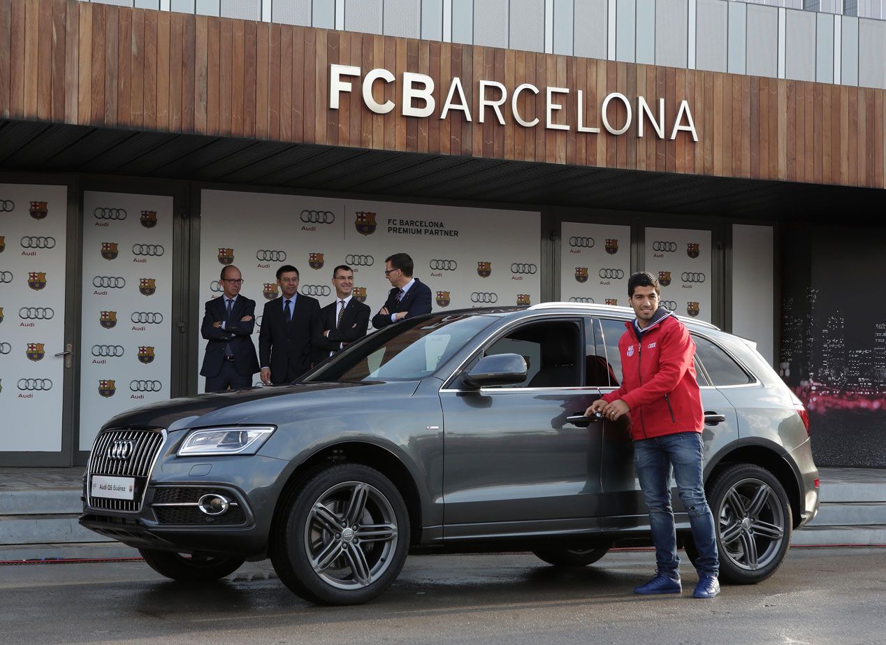 Los coches de los jugadores del Barcelona FC