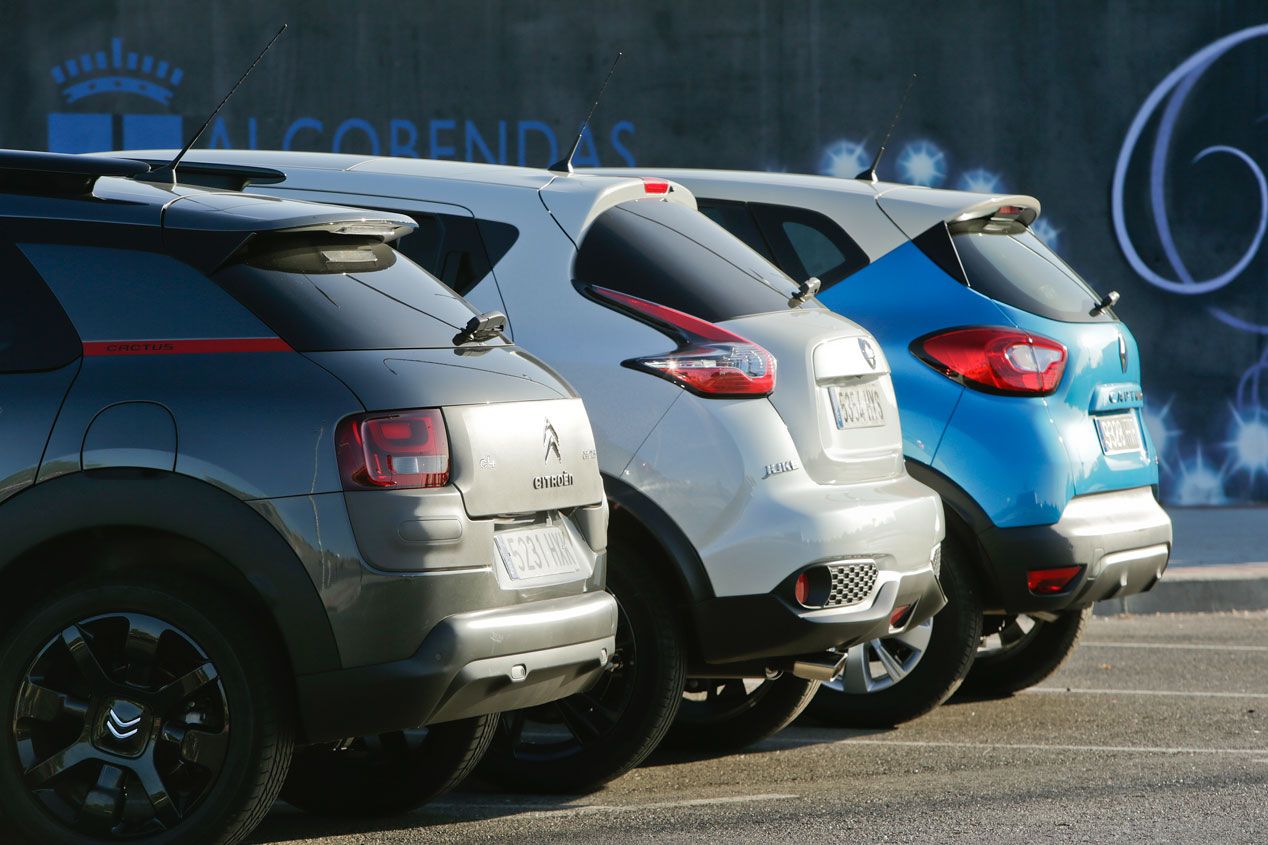 Comparativa: Citroën C4 Cactus 1.6 BlueHDI vs Nissan Juke 1.5 dCi y Renault Captur 1.5 dCi