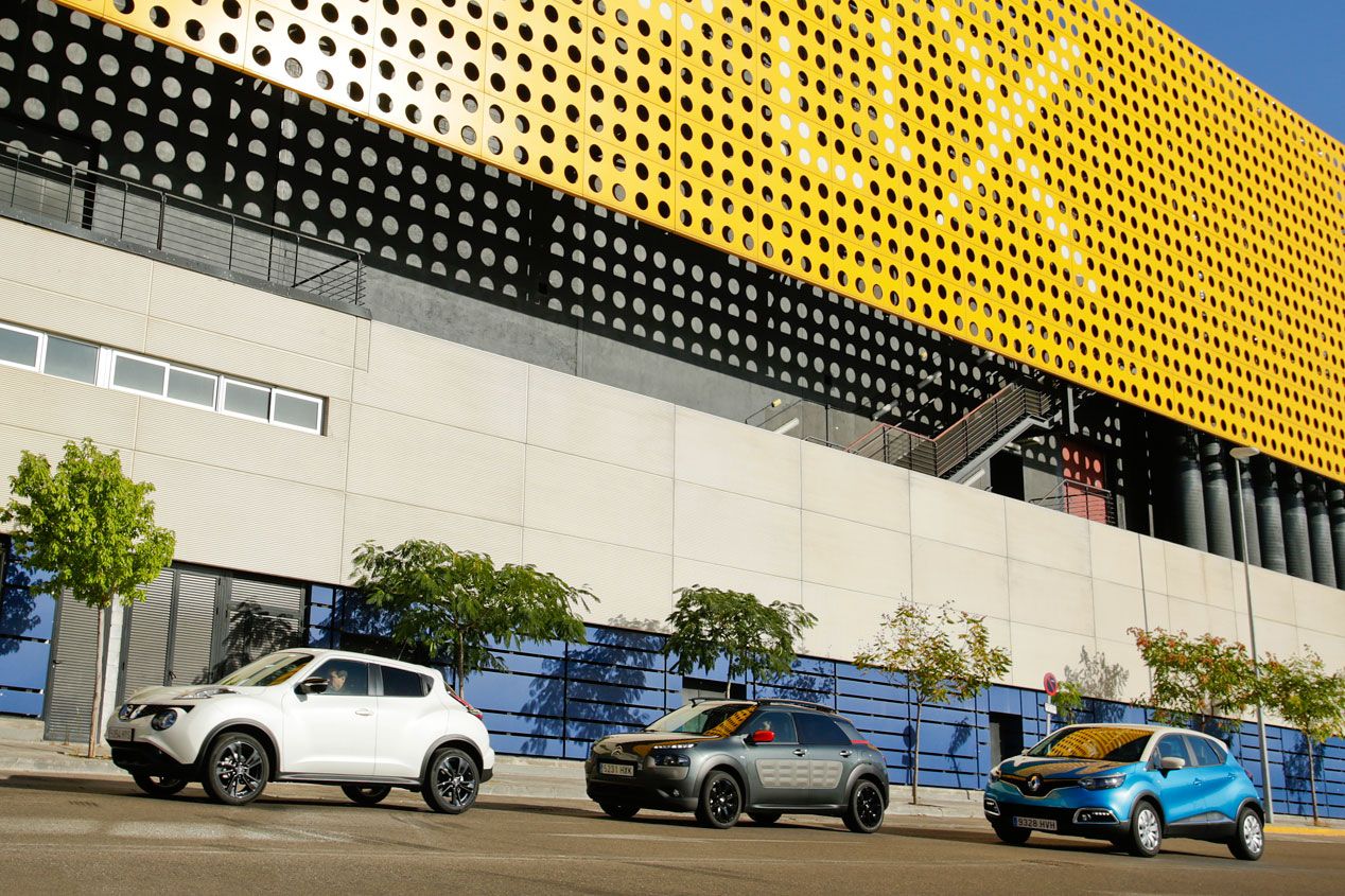 Comparativa: Citroën C4 Cactus 1.6 BlueHDI vs Nissan Juke 1.5 dCi y Renault Captur 1.5 dCi