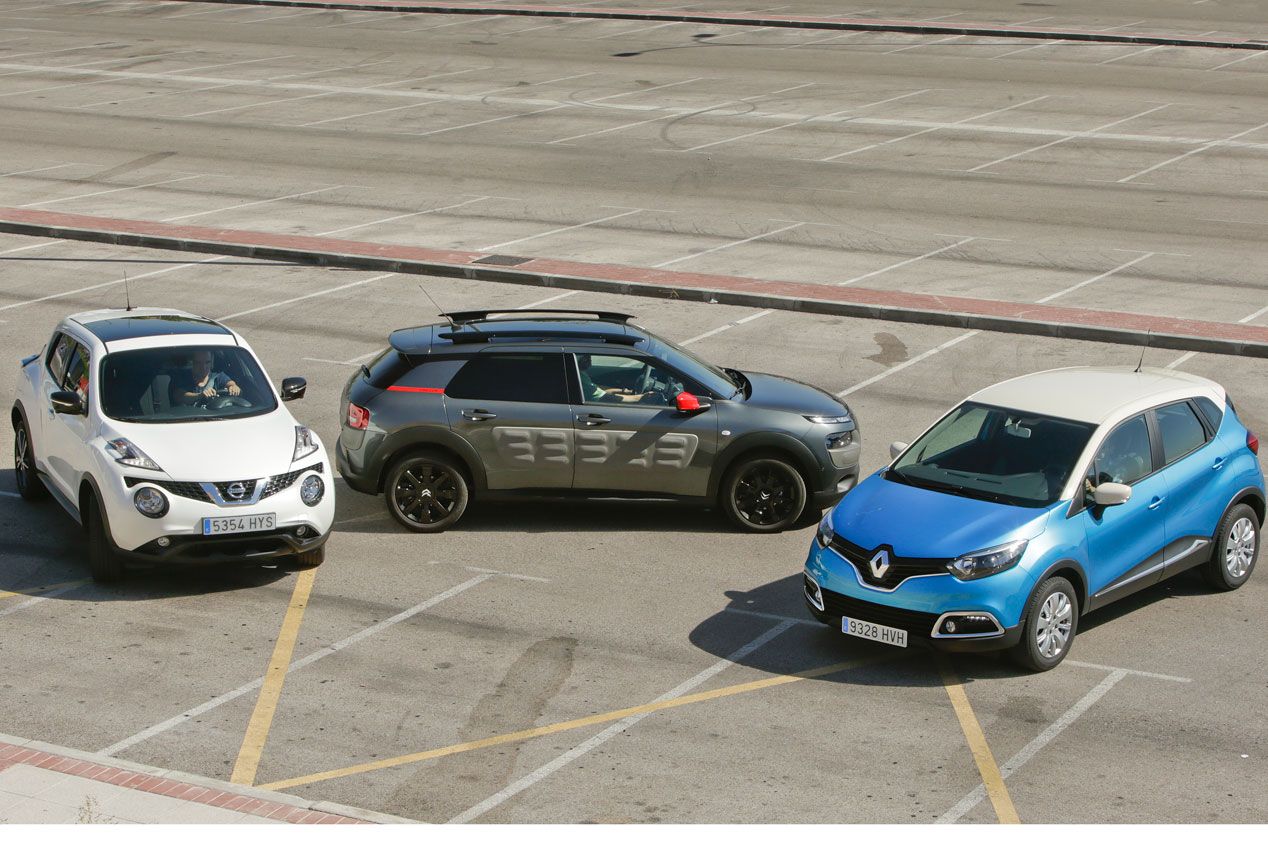 Comparativa: Citroën C4 Cactus 1.6 BlueHDI vs Nissan Juke 1.5 dCi y Renault Captur 1.5 dCi