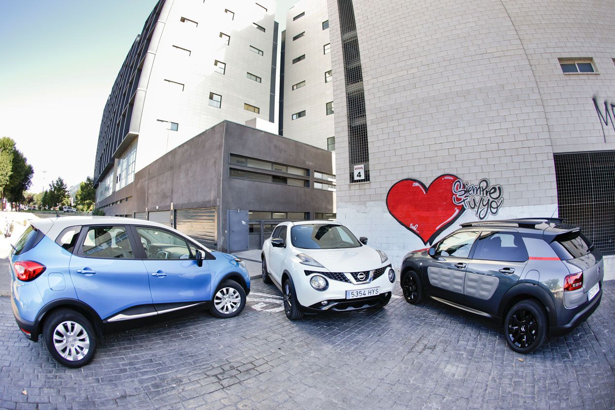 Comparativa: Citroën C4 Cactus 1.6 BlueHDI vs Nissan Juke 1.5 dCi y Renault Captur 1.5 dCi