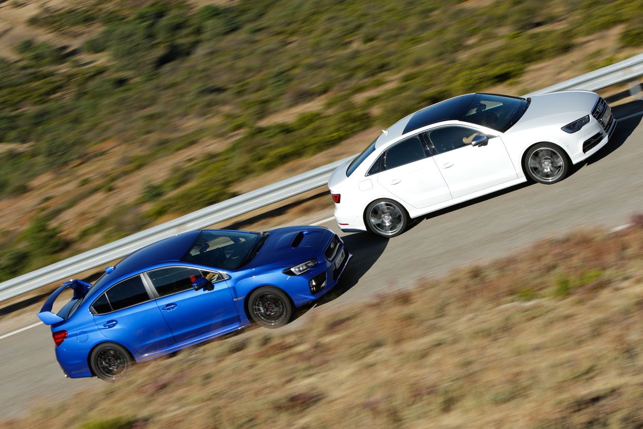 Comparativa: Audi S3 Sedán S-tronic vs Subaru WRX STi