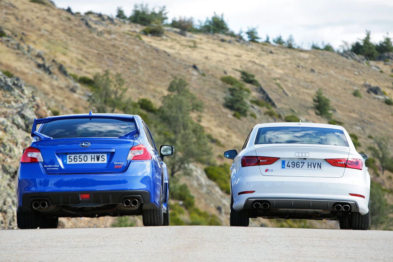 Comparativa: Audi S3 Sedán S-tronic vs Subaru WRX STi