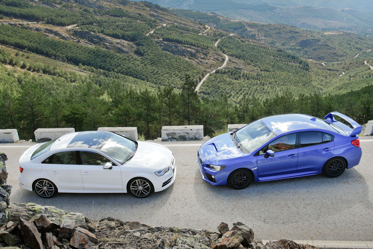 Comparativa: Audi S3 Sedán S-tronic vs Subaru WRX STi