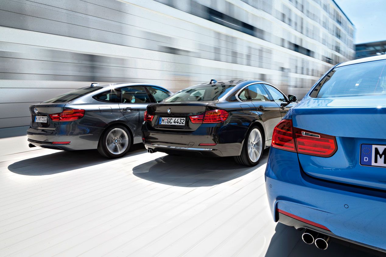 Comparativa: BMW Serie 3 vs BMW Serie 3 GT y BMW Serie 4 Gran Coupé