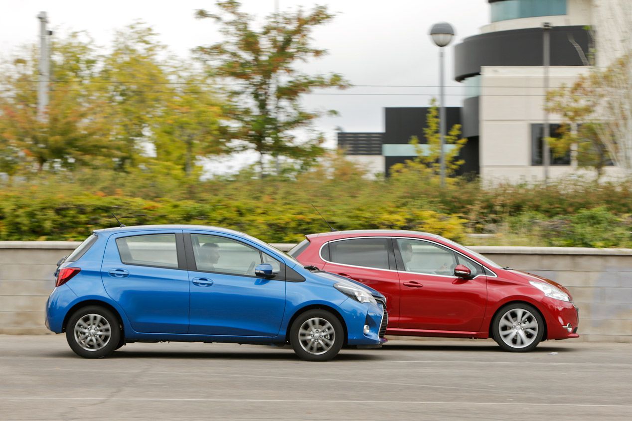 Comparativa: Peugeot 208 1.6 e-HDi vs Toyota Yaris 1.4 D-4D