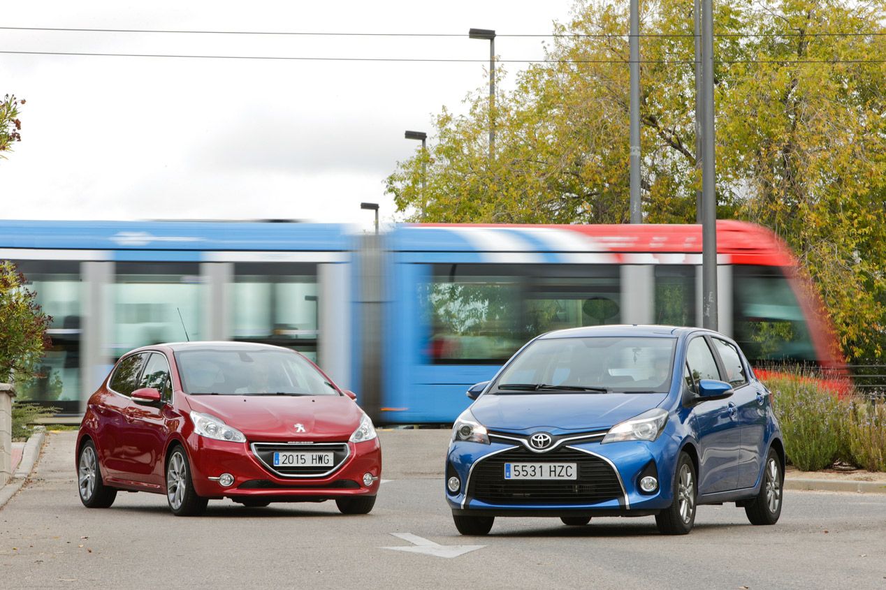 Comparativa: Peugeot 208 1.6 e-HDi vs Toyota Yaris 1.4 D-4D