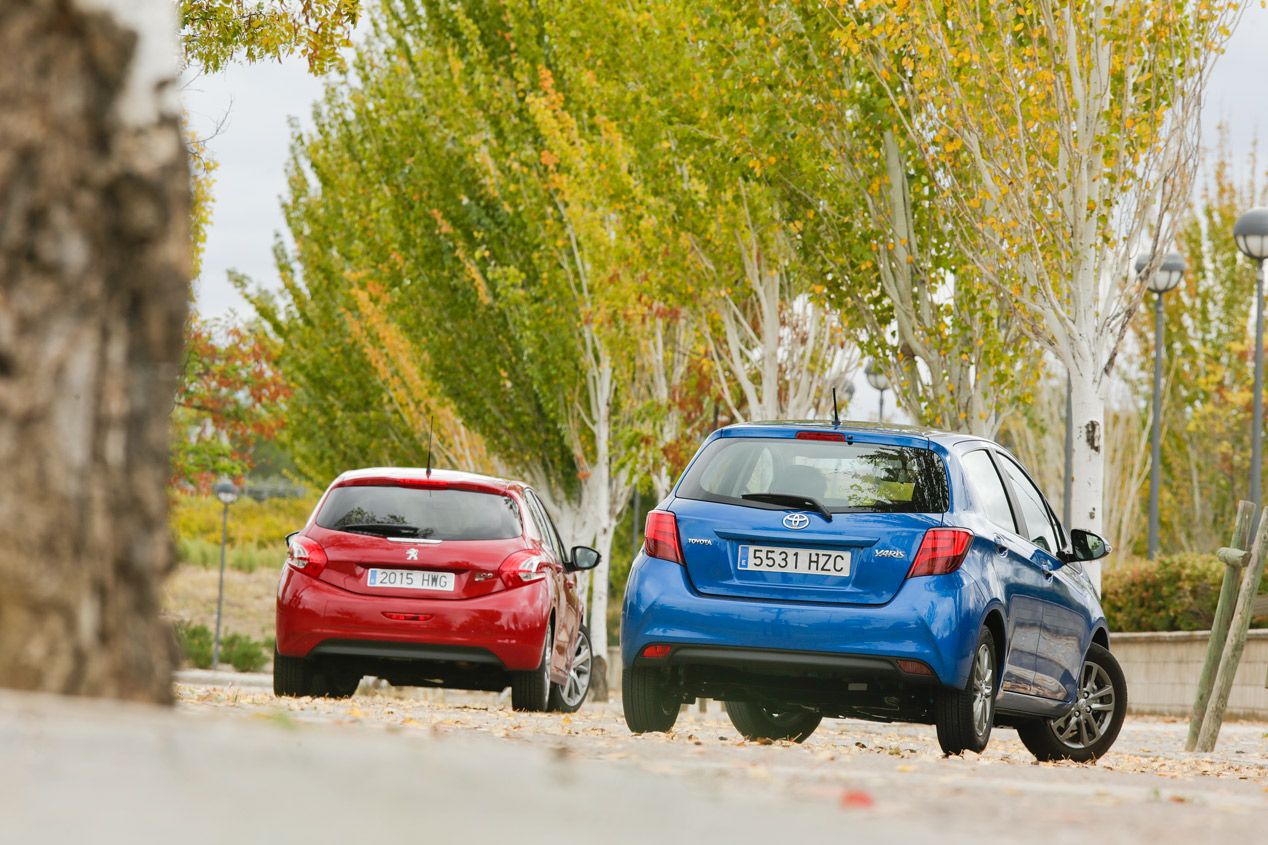 Comparativa: Peugeot 208 1.6 e-HDi vs Toyota Yaris 1.4 D-4D