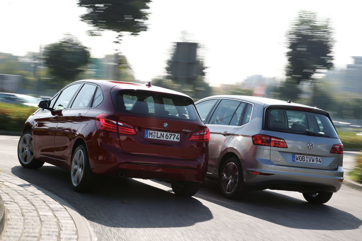Comparativa: BMW 218d Active Tourer - VW Golf Sportsvan 2.0 TDi, cantidad y calidad