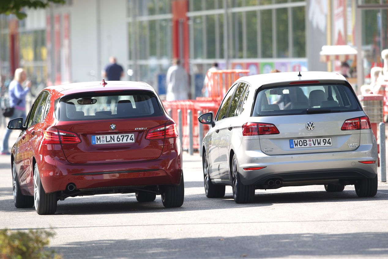 Comparativa: BMW 218d Active Tourer - VW Golf Sportsvan 2.0 TDi, cantidad y calidad