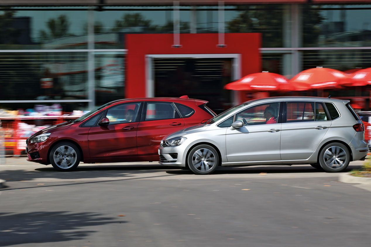 Comparativa: BMW 218d Active Tourer - VW Golf Sportsvan 2.0 TDi, cantidad y calidad