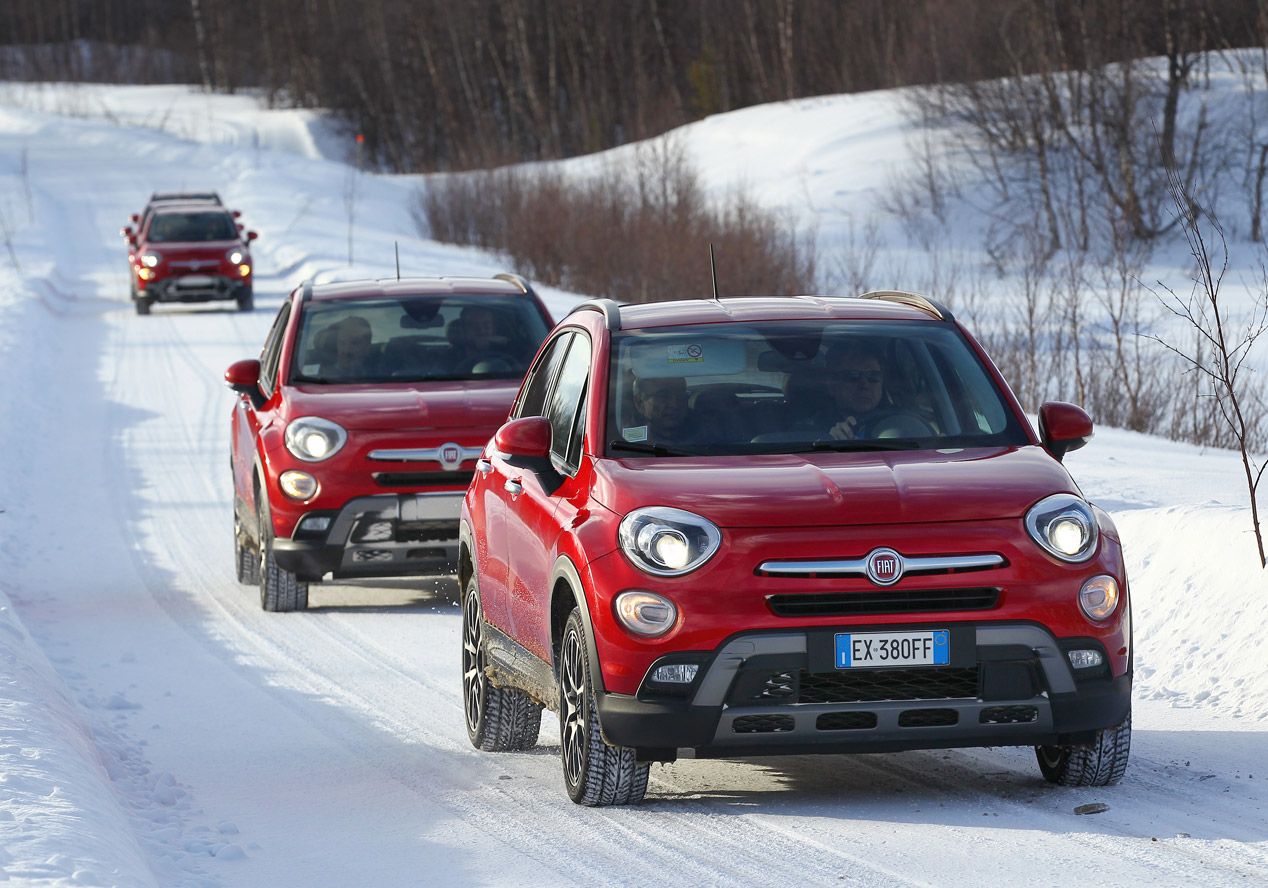 Fiat 500X y Jeep Renegade, prueba en nieve y hielo