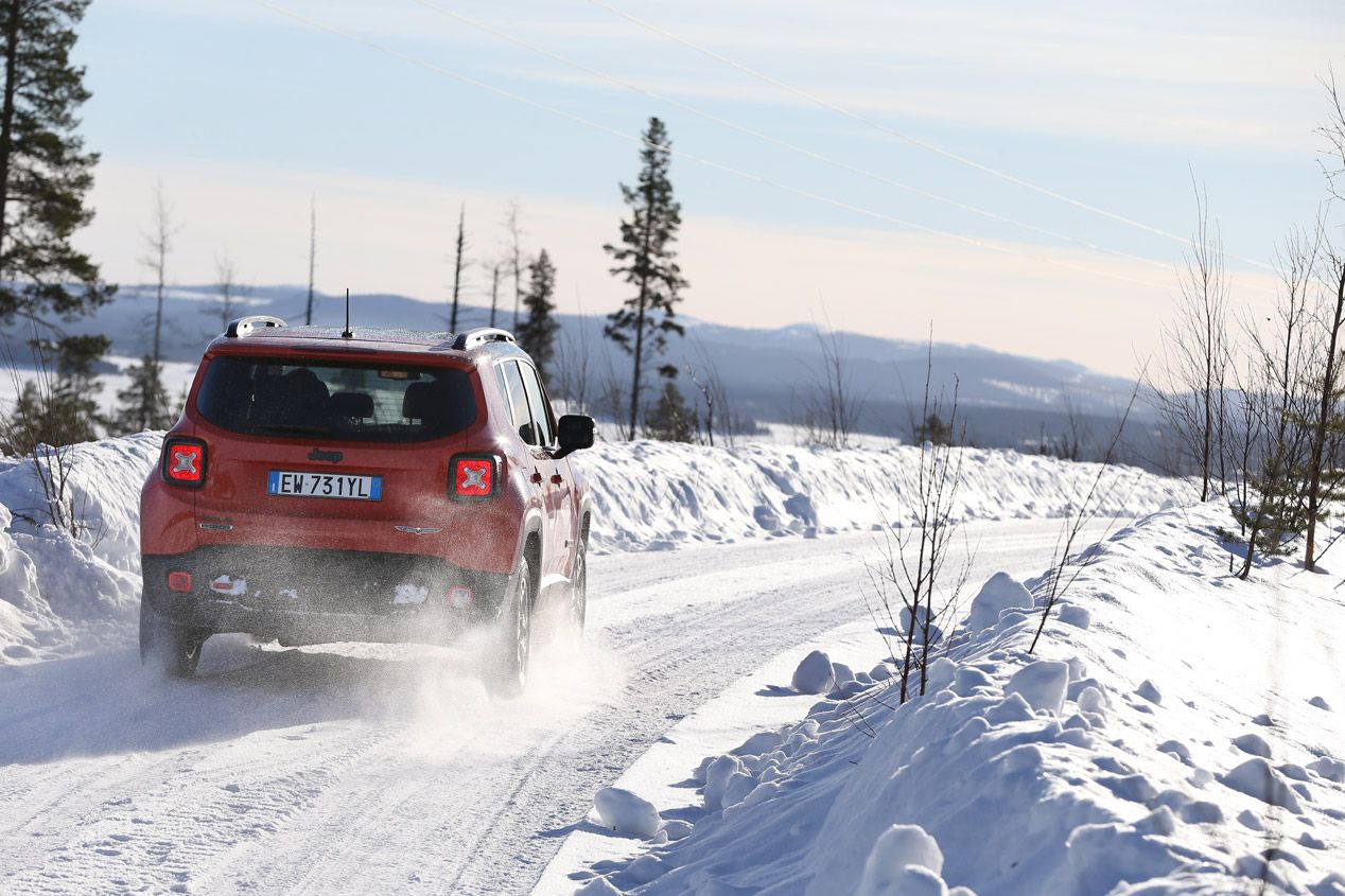 Fiat 500X y Jeep Renegade, prueba en nieve y hielo