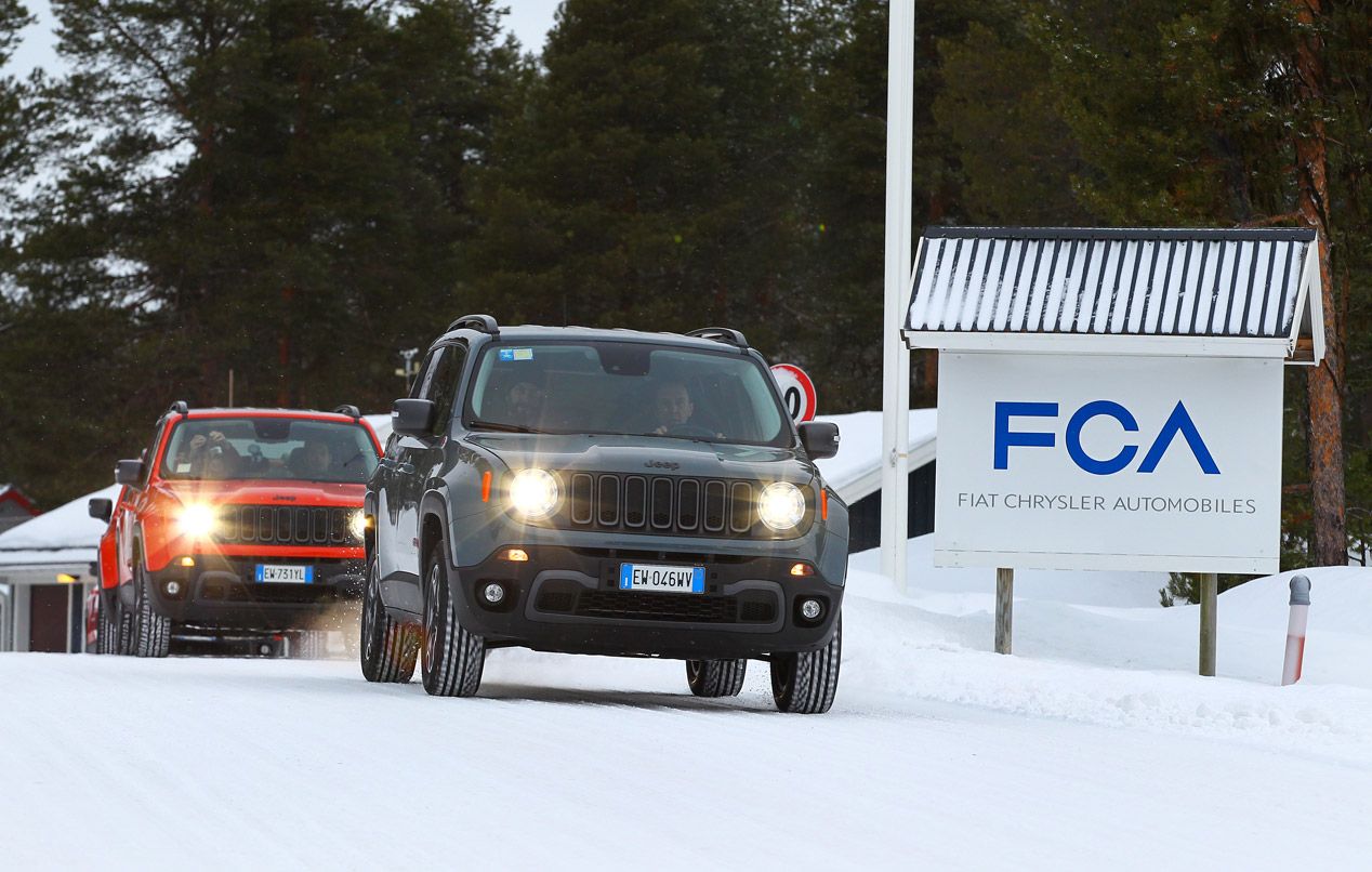 Fiat 500X y Jeep Renegade, prueba en nieve y hielo