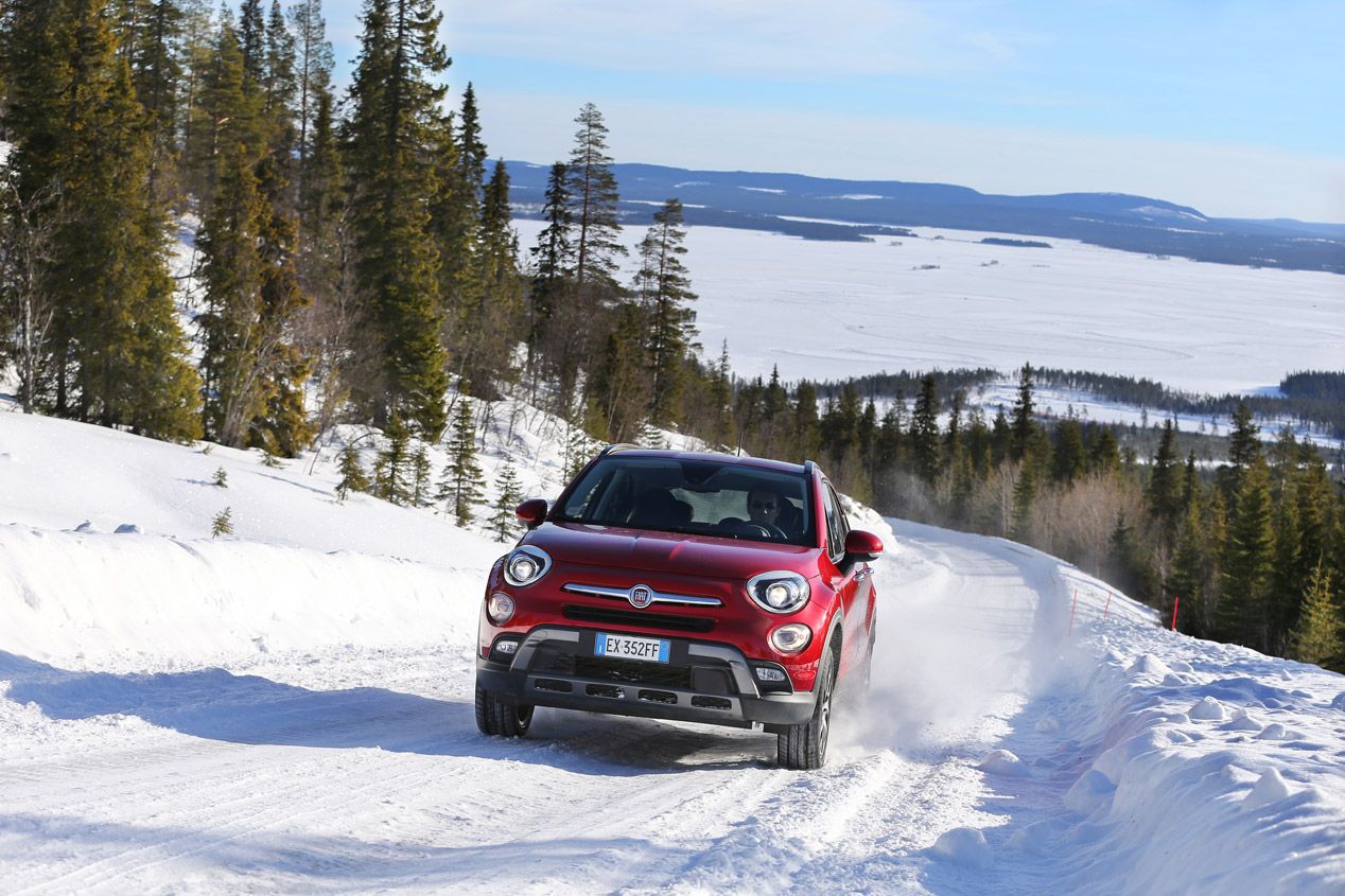 Fiat 500X y Jeep Renegade, prueba en nieve y hielo