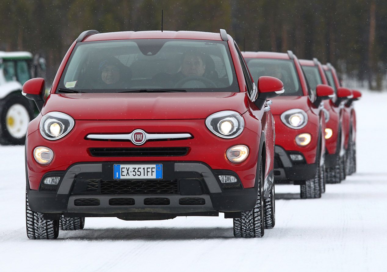 Fiat 500X y Jeep Renegade, prueba en nieve y hielo