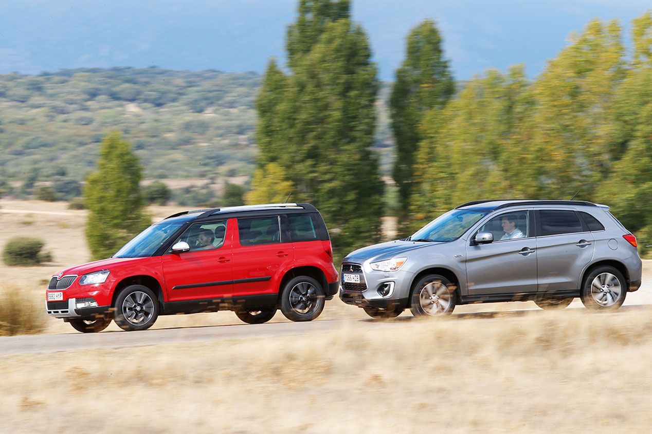 Skoda Yeti Outdoor 2.0 TDI 140 4x4 DSG vs Mitsubishi ASX 220 DI-D 150 ClearTec 4WD Aut.