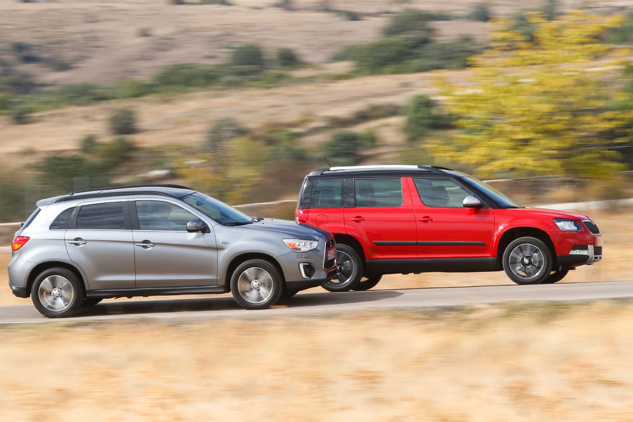 Skoda Yeti Outdoor 2.0 TDI 140 4x4 DSG vs Mitsubishi ASX 220 DI-D 150 ClearTec 4WD Aut.