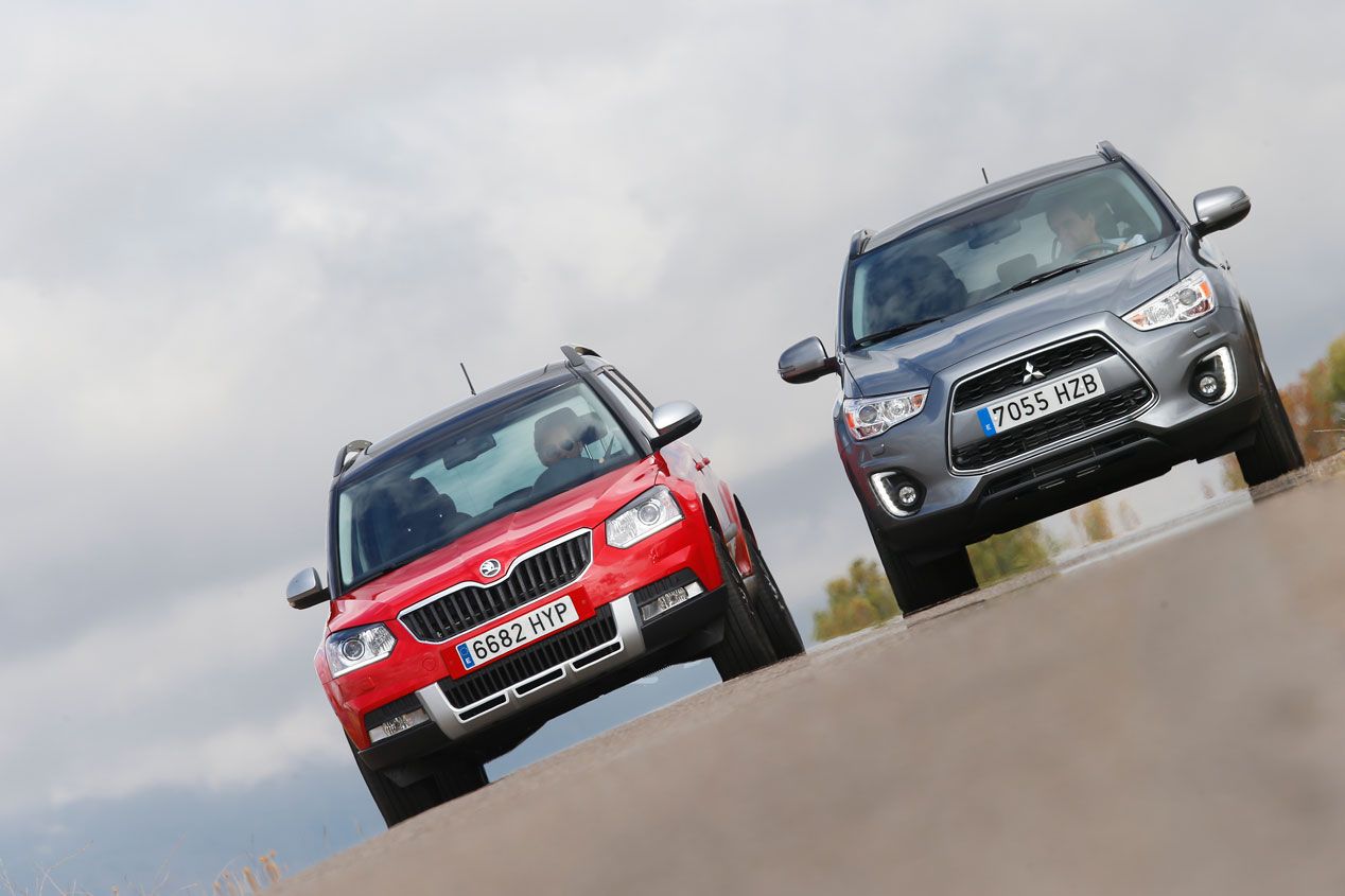 Skoda Yeti Outdoor 2.0 TDI 140 4x4 DSG vs Mitsubishi ASX 220 DI-D 150 ClearTec 4WD Aut.