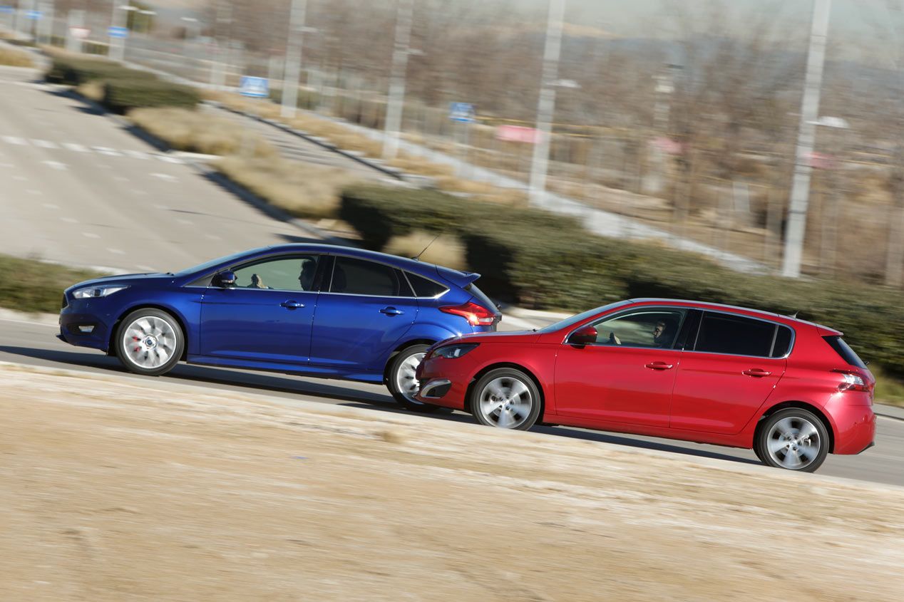 Comparativa: Ford Focus 1.0 EcoBoost 125 vs. Peugeot 308 1.2 e-THP 130 PureTech