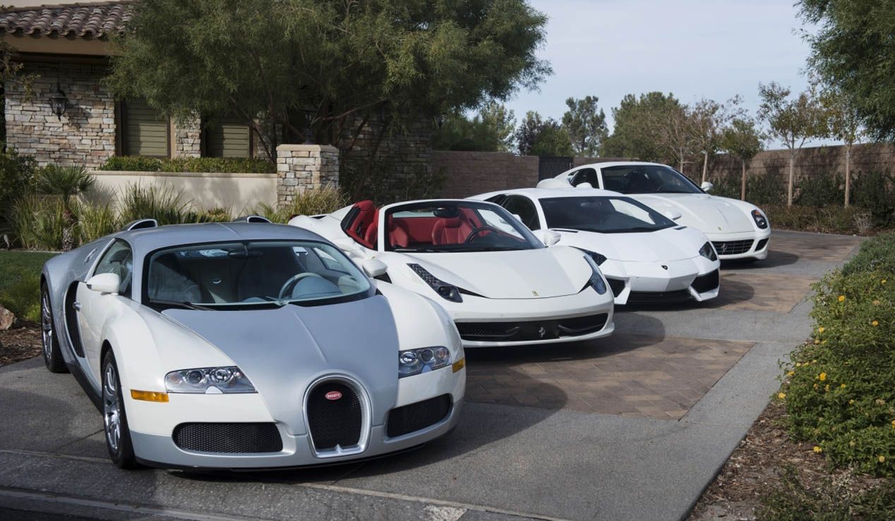 El garaje multimillonario del boxeador Floyd Mayweather