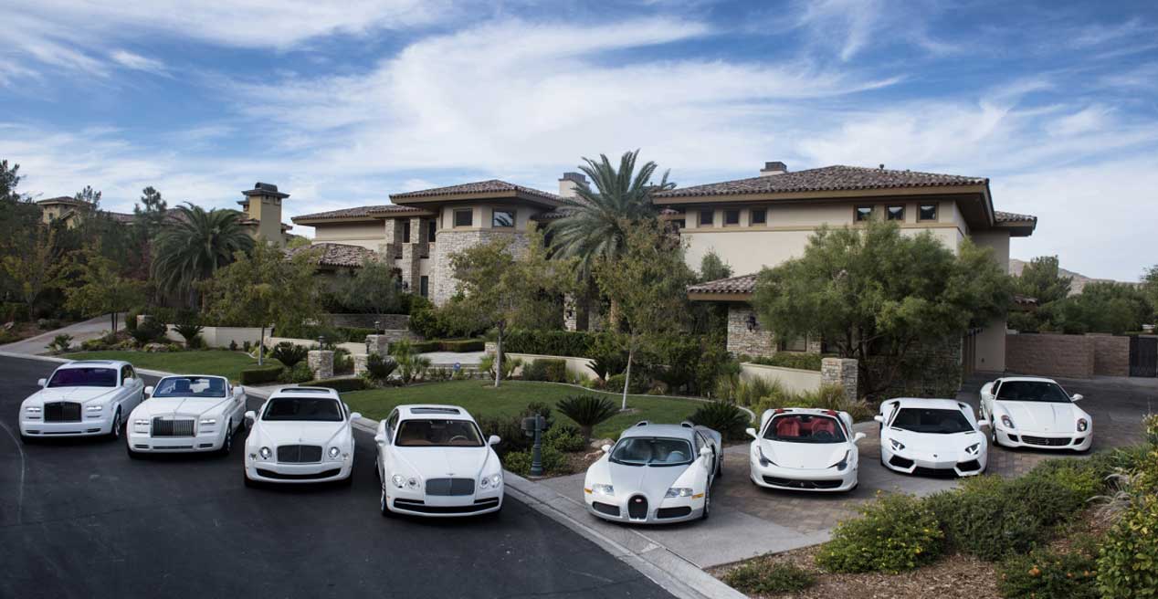 El garaje multimillonario del boxeador Floyd Mayweather