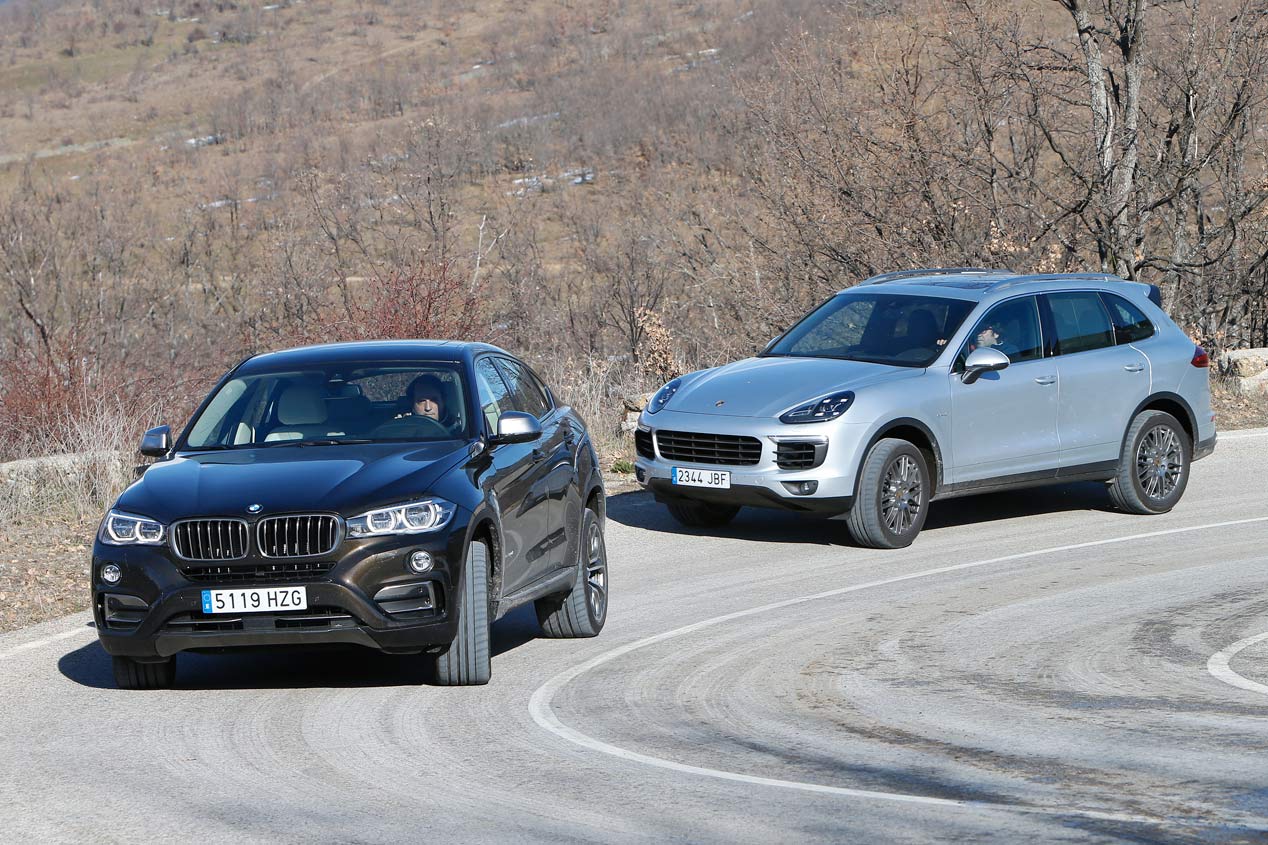 Comparativa: BMW X6 xDrive 30d vs Porsche Cayenne Diesel