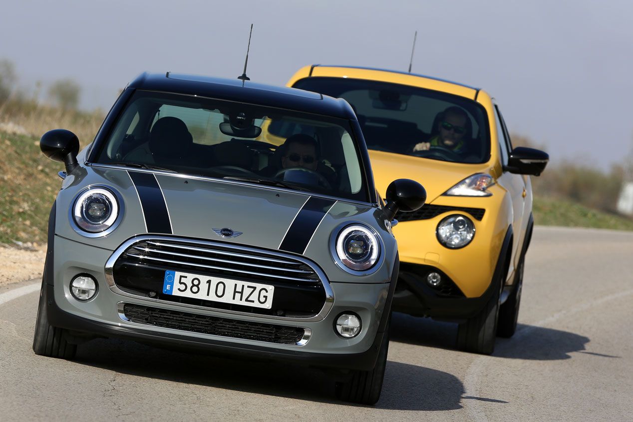 Comparativa: Mini Cooper D 5 p vs Nissan Juke 1.5 DCI 4x2