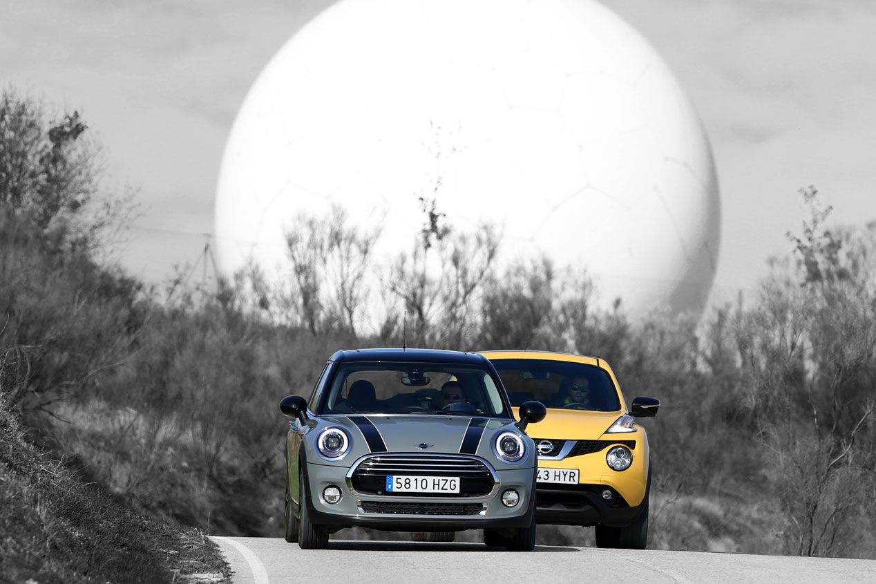 Comparativa: Mini Cooper D 5 p vs Nissan Juke 1.5 DCI 4x2