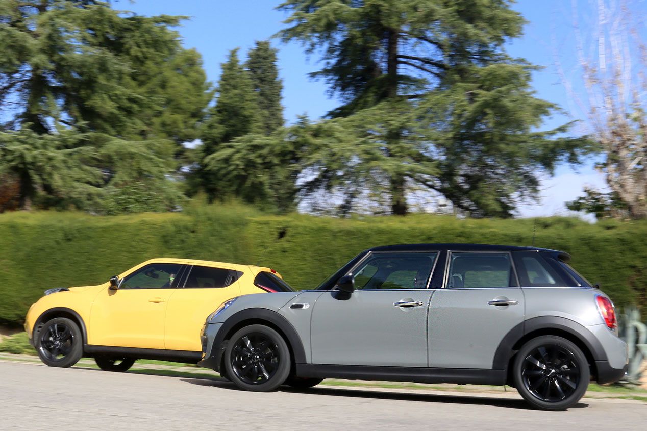 Comparativa: Mini Cooper D 5 p vs Nissan Juke 1.5 DCI 4x2