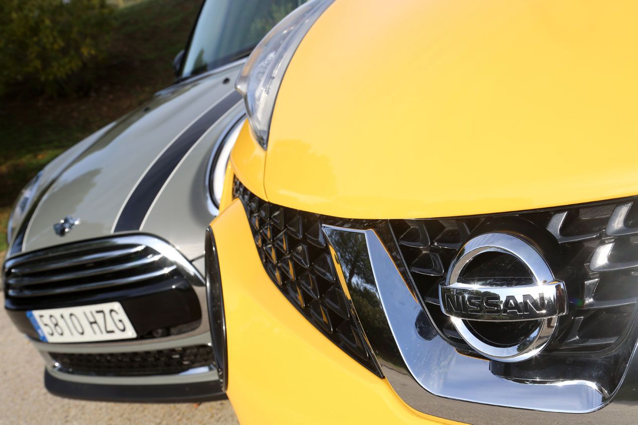 Comparativa: Mini Cooper D 5 p vs Nissan Juke 1.5 DCI 4x2