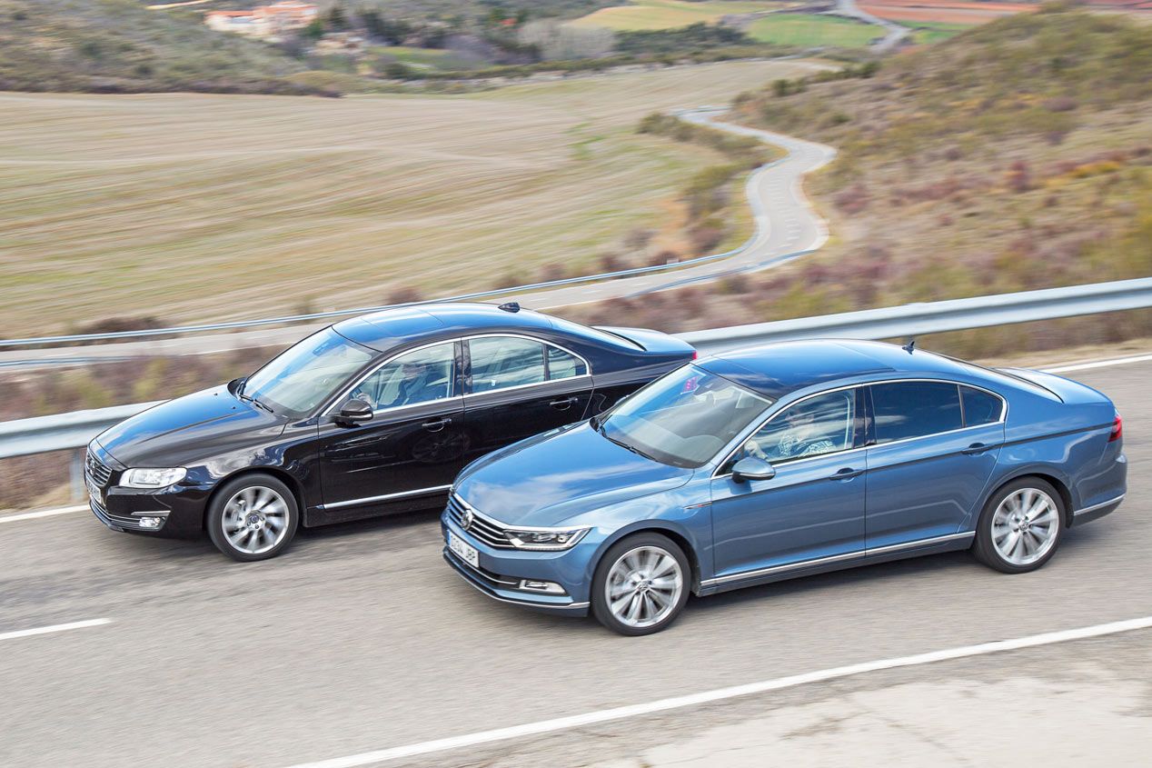 Comparativa: VW Passat 2.0 TDi BiT 4Motion DSG vs Volvo S80 D5 AWD Aut.