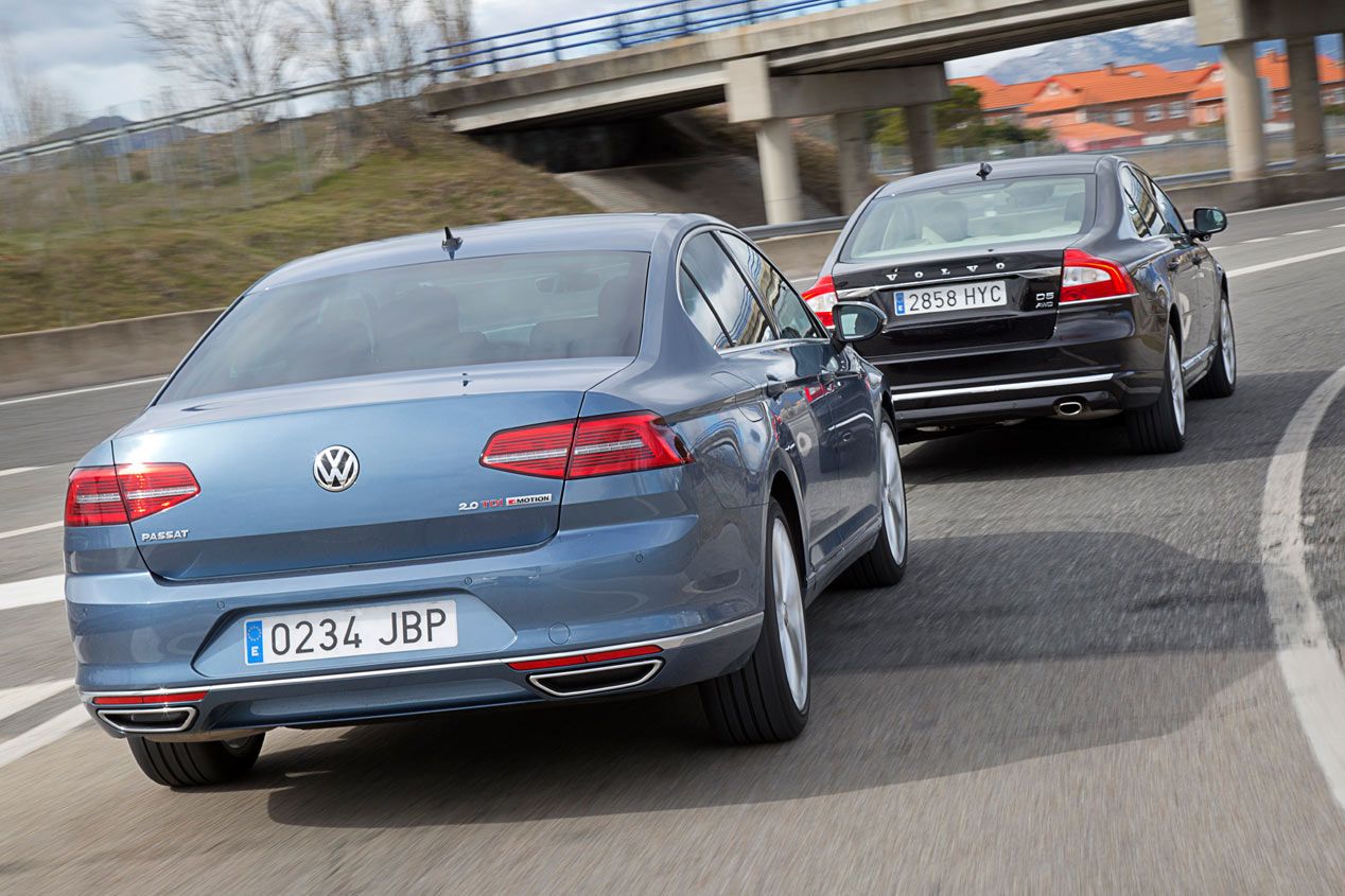 Comparativa: VW Passat 2.0 TDi BiT 4Motion DSG vs Volvo S80 D5 AWD Aut.