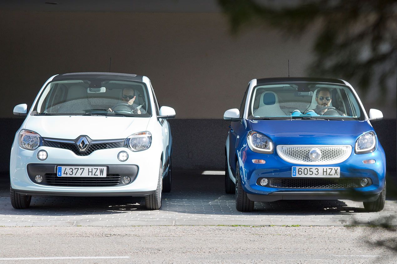 Comparativa: Renault Twingo 1.0 vs Smart Forfour 1.0