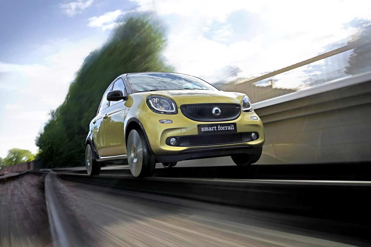 Smart ForFour Forrail: el tren más pequeño del mundo