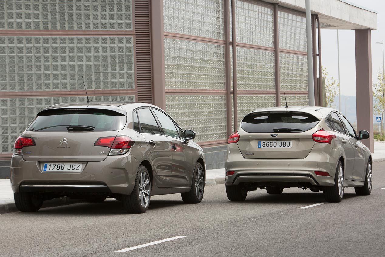 Ford Focus 1.6 TDCi 115 contra Citroën C4 1.6 BlueHDi 120