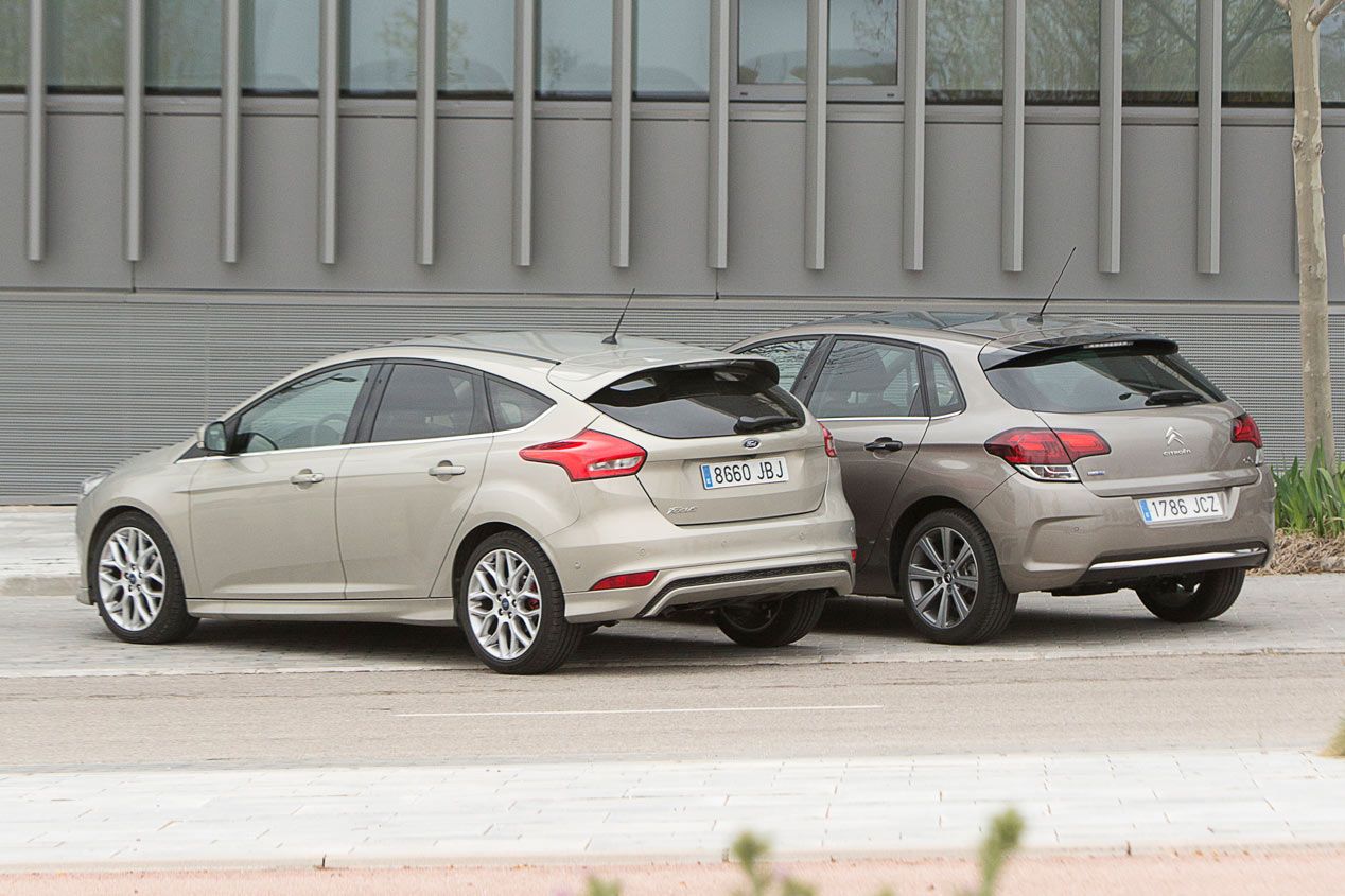 Ford Focus 1.6 TDCi 115 contra Citroën C4 1.6 BlueHDi 120