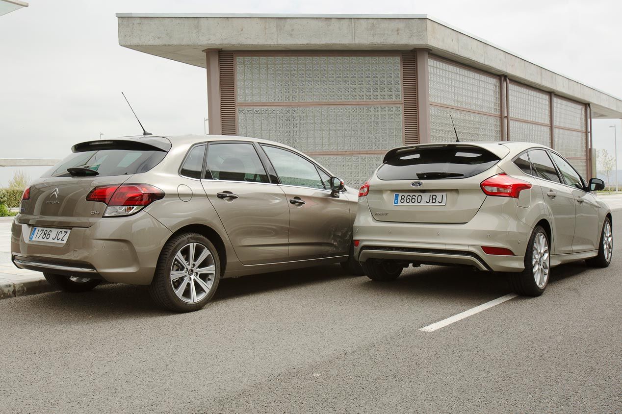 Ford Focus 1.6 TDCi 115 contra Citroën C4 1.6 BlueHDi 120
