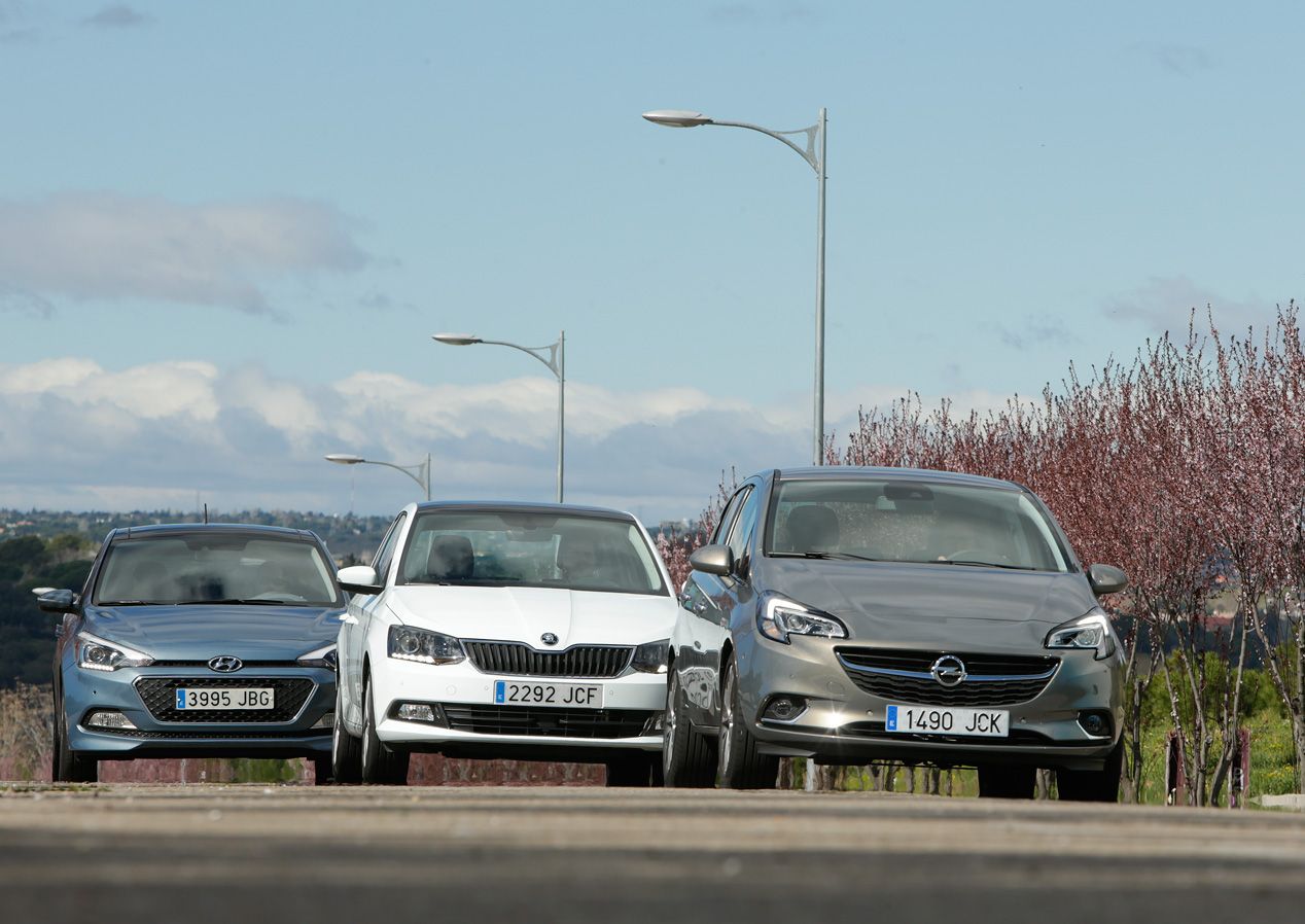 Hyundai i20 contra Opel Corsa 1.3 CDTi y Skoda Fabia 1.4 TDi