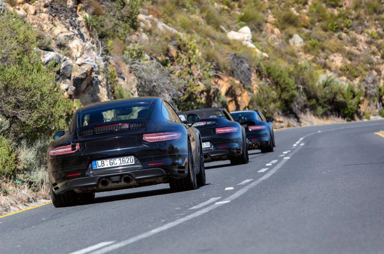 El actualizado Porsche 911, de camuflaje por Sudáfrica