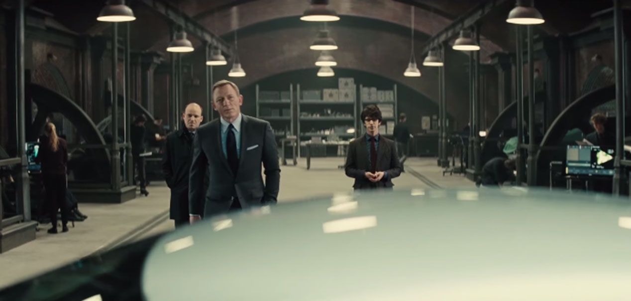 Los coches de Spectre, la última de James Bond, en acción