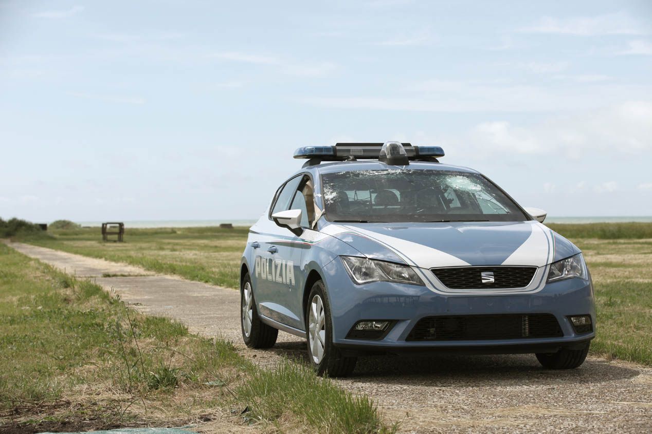 Seat León blindado de la policía italiana