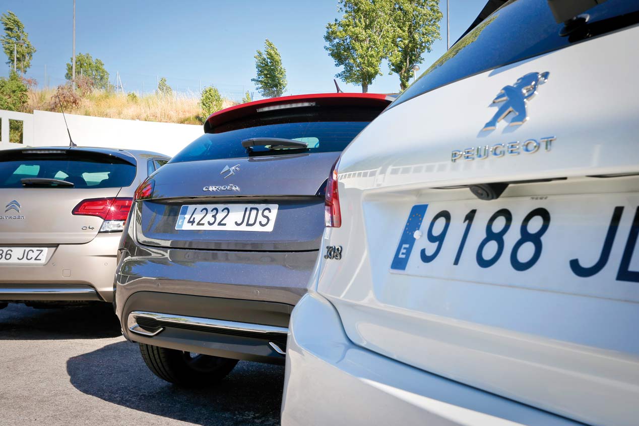 Citroën C4 1.6 BlueHDi contra DS 4 1.6 BlueHDi y Peugeot 308 1.6 BlueHDI