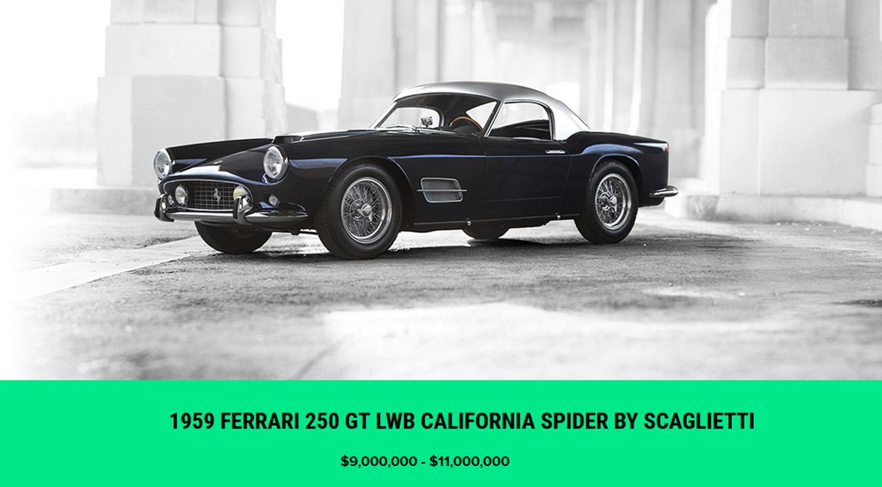 Todos los coches de la exclusiva subasta de RM Sotheby