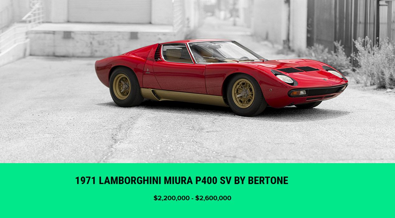 Todos los coches de la exclusiva subasta de RM Sotheby