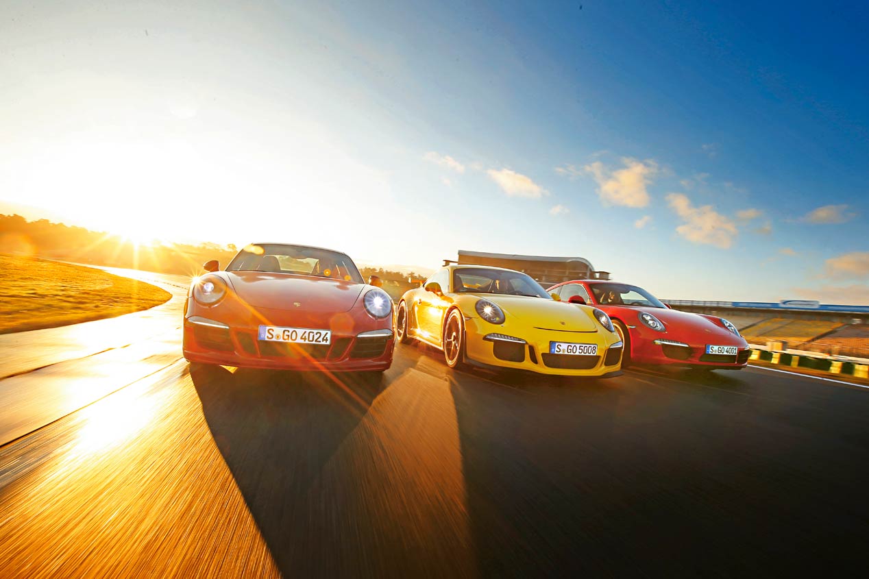 Comparativa: Porsche 911 Carrera S, 911 Carrera GTS y 911 GT3. ¿Cuál es el mejor?