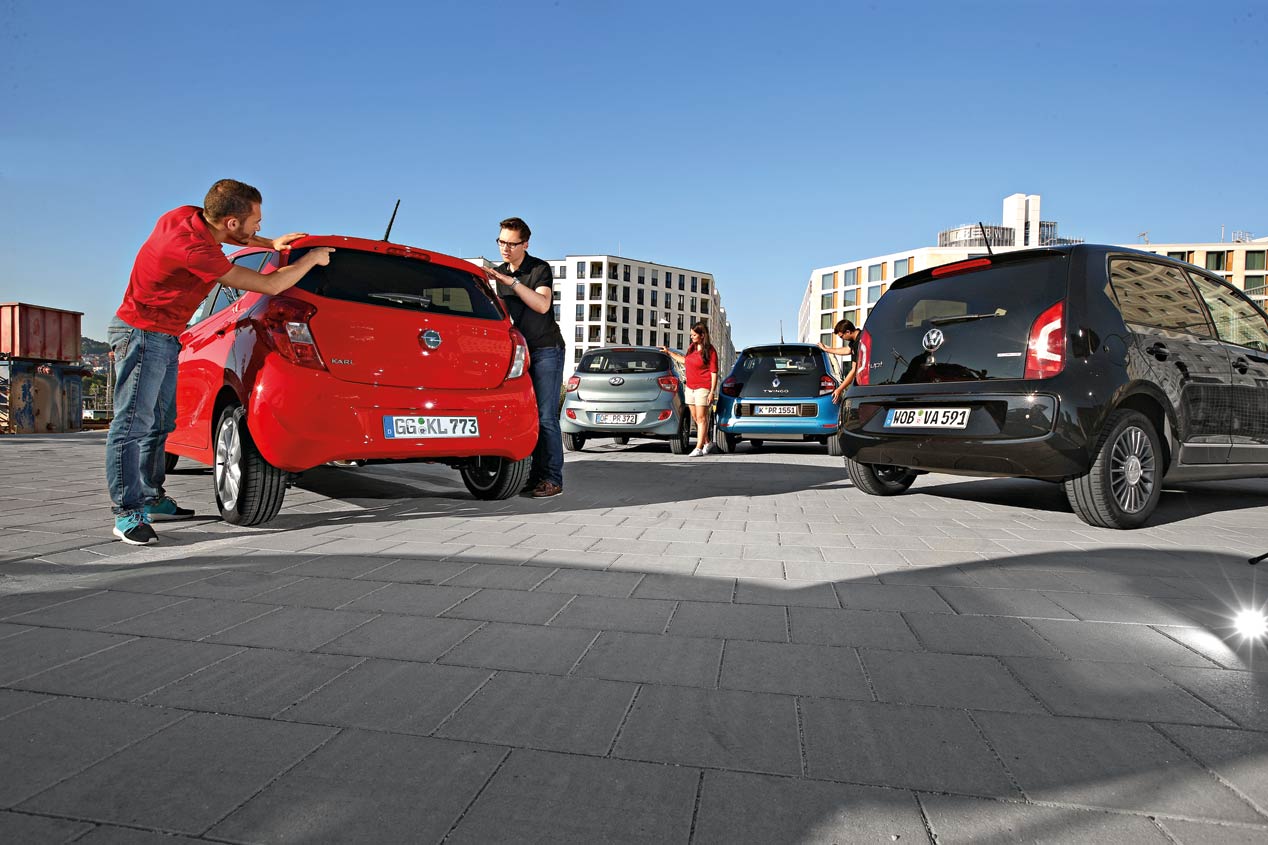 Opel Karl, Hyundai i10, Renault Clio y VW Up!, ¿cuál ofrece el mejor espacio interior?