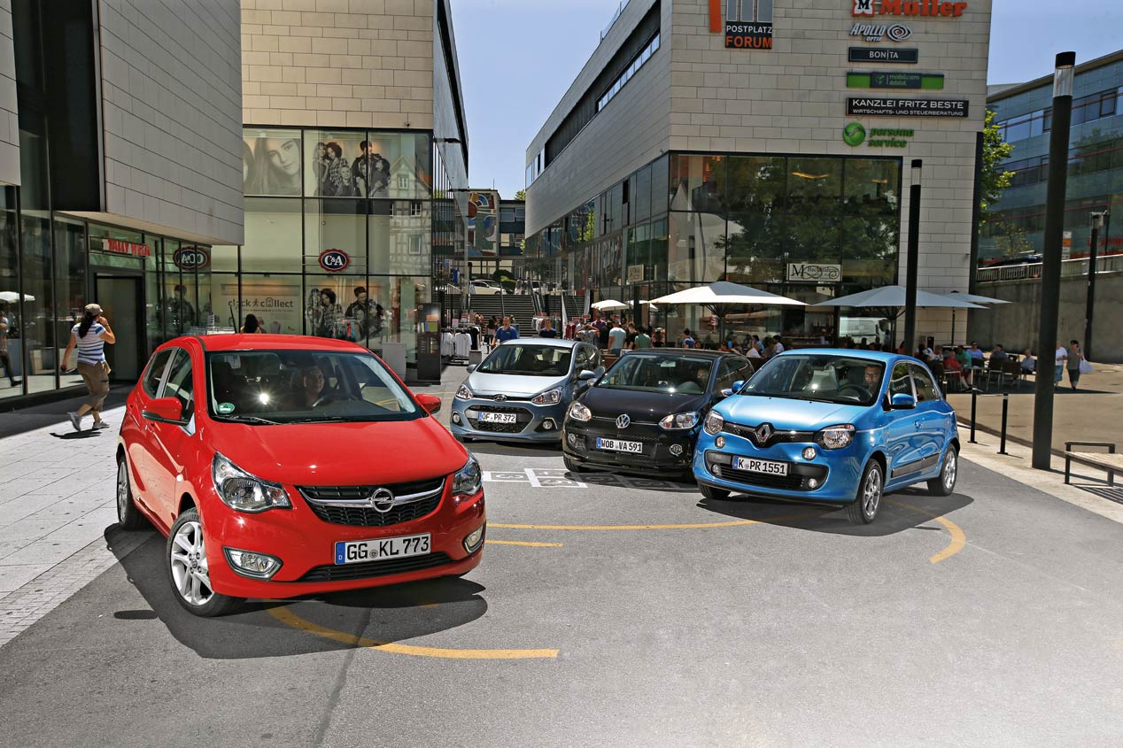 Opel Karl, Hyundai i10, Renault Clio y VW Up!, ¿cuál ofrece el mejor espacio interior?